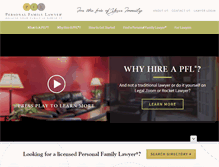Tablet Screenshot of personalfamilylawyer.com